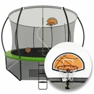 Большой батут Yamota TOP 427см (14ft) с баскетбольным набором