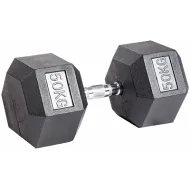 Гантель гексагональная обрезиненная ZSO, 50 кг