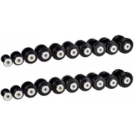 Гантельный ряд ZSO 2,5 кг - 25 кг (10 пар), шаг 2,5 кг, BASIC