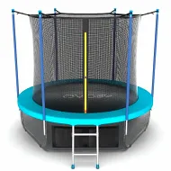 Батут c защитной сеткой EVO JUMP Internal 12ft (Wave) с внутренней сеткой + нижняя сеть